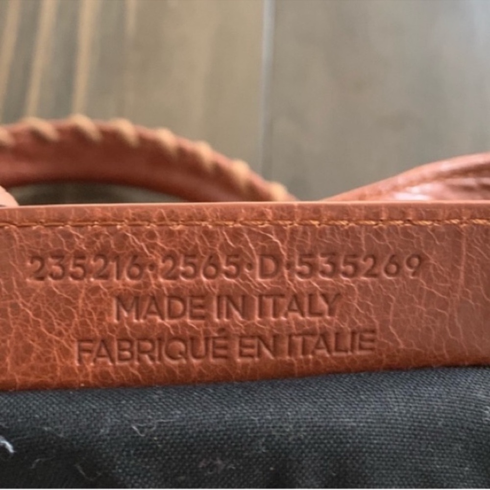 Authentic Balenciaga Moto City Bag Dark Camel GUC - Picture 2 of 10